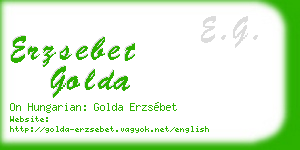 erzsebet golda business card