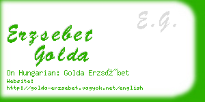 erzsebet golda business card